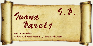 Ivona Marelj vizit kartica